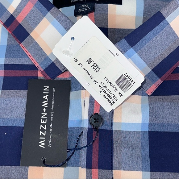 Mizzen+Main Weaver’s Flannel Plaid Button Up Shirt Multi Size XXL Retail 128 - Picture 5 of 11